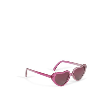 Lunettes de soleil pour bébé Coeur Rose Konges face