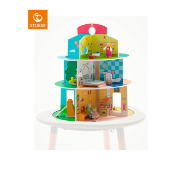 Maison en bois pour table d'activités MuTable Maison de poupée Stokke