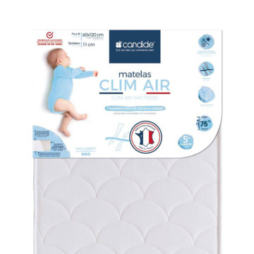 Matelas Clim Air lit bébé 60 x 120 cm Candide