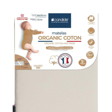 Matelas Organic Coton déhoussable Candide