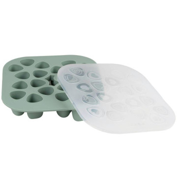 Mini multiportions silicone 20 x 35 ml Vert sauge BEABA produit sans couvercle