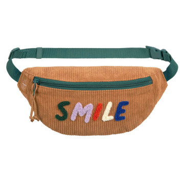 Mini sac banane Little Gang velours Lassig produit face