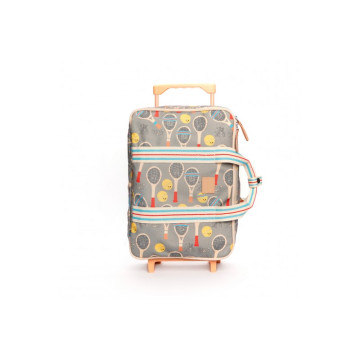 Mini valise à roulettes Jojo Court Jojo Factory face