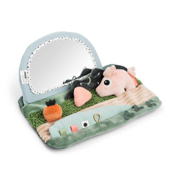 Miroir d'éveil Tummy time Tiny farm Multicolore Done By Deer produit