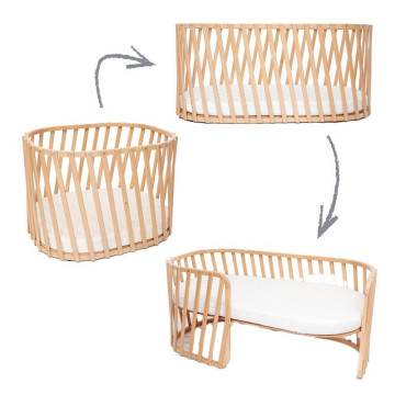 Pack complet Lit bébé évolutif Lugo avec extensions Charlie Crane cover