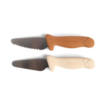 Pack de 2 couteaux d'apprentissage Canelle et Ivoire Filibabba produit