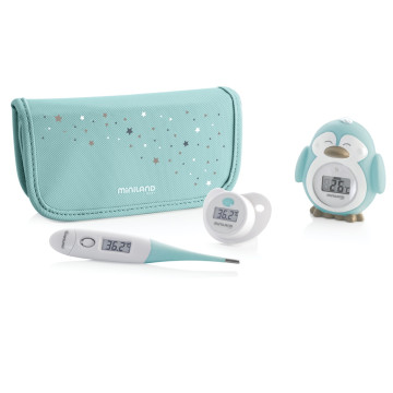 Pack de 3 thermomètres bébé Thermokit bleu Miniland