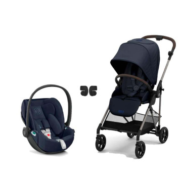 Pack duo poussette compacte Melio 3 Bronze + Cloud Z2 i-Size Cybex