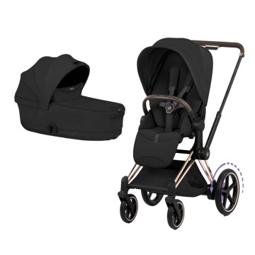 Pack Poussette e-Priam Style 2026 avec Nacelle pliable luxe Cybex cover