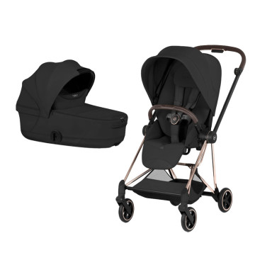 Pack duo Poussette Mios Style 2026 + Nacelle pliable luxe cover