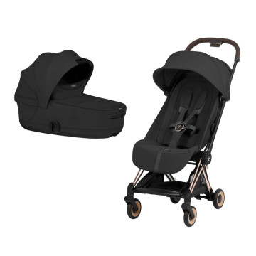 Pack Poussette ultra-compacte Coya Style 2026 + Nacelle Luxe pliable Cybex cover