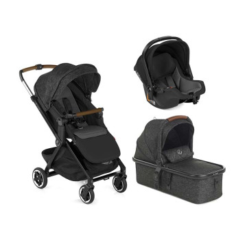 Pack poussette Newel + Siège-auto Koos i-Size + Nacelle Micro Pro Cold Black Jané
