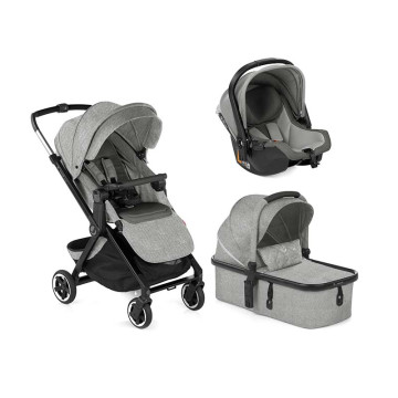 Poussette bébé pliable 3 en 1 siège auto nacelle landau légère