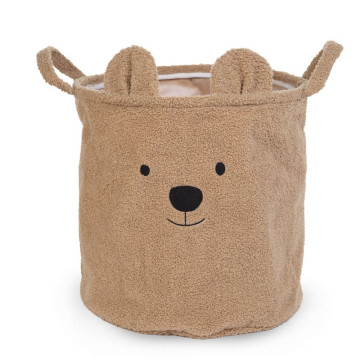 Panier de rangement Teddy beige 40 x 40 cm childhome