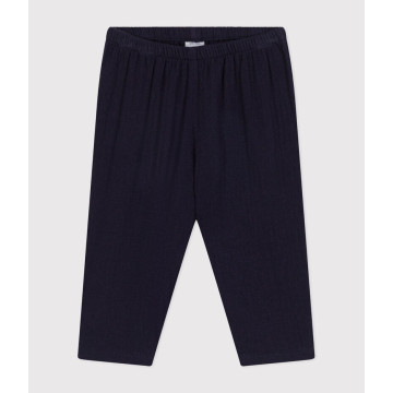 Pantalon en gaze de coton bébé Smoking Petit Bateau produit face