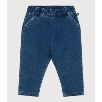 Pantalon jean bleu délavé Petit Bateau