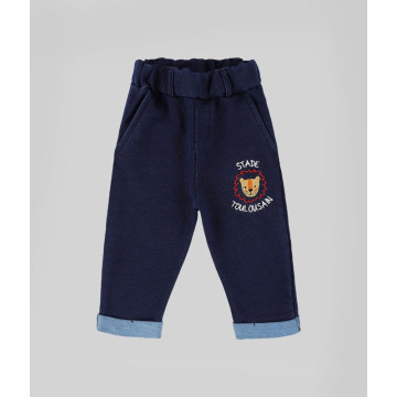 Pantalon Jogging Bébé Lion Denim Stade Toulousain devant