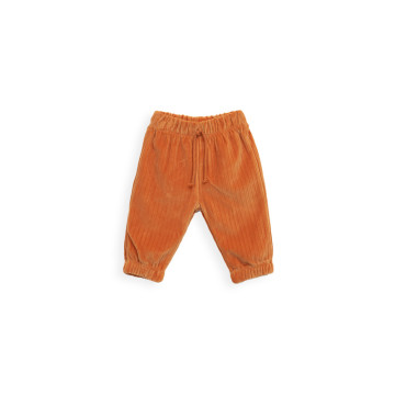 Pantalon velours côtelé orange Lucia Play Up