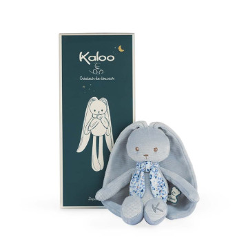 Pantin lapin 25 cm bleu Kaloo pack