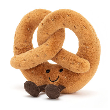 Peluche Amuseable Pretzel Jellycat côté 