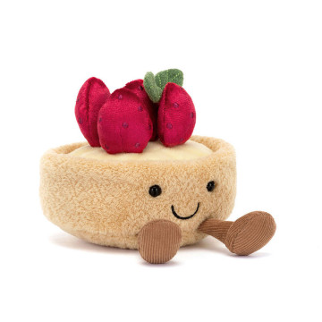 Peluche Amuseables Fleurette Tarte Aux Fraises Jellycat produit