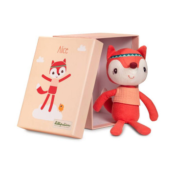 Peluche câline Alice Lilliputiens Coffret