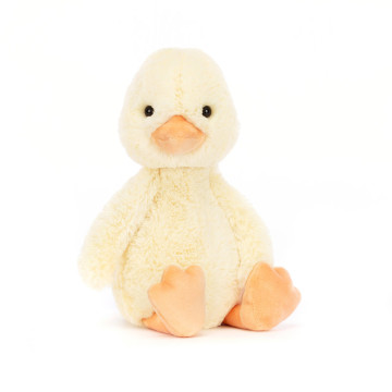 Peluche Canard Bashful Duckling Original Jellycat côté 