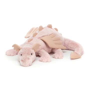 Peluche dragon assoupi Grand Format Jellycat produit face