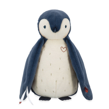 Peluche enregistreur vocal et bruits blancs manchot bleu Kaloo produit face