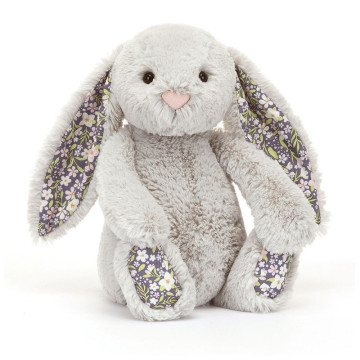 Peluche Lapin Blossom Silver Bunny Bloom Little Jellycat côté 
