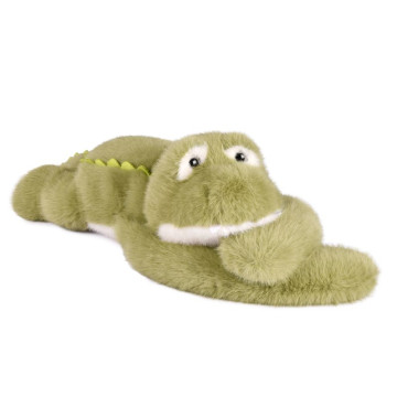 Peluche lestée Croco 50 cm Podcoll Histoire d'Ours de profil
