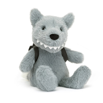 Peluche Loup Backpack Wolf Jellycat côté