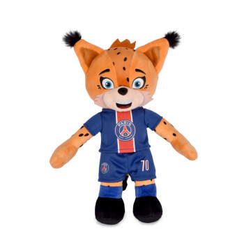 Peluche officielle PSG Mascotte Germain Le Lynx 25 cm Doudou et Compagnie Produit