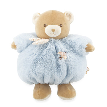 Peluche Ours Bleu Patapouf 25 cm Kaloo face debout 