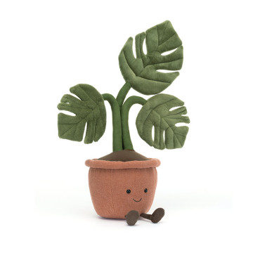 Peluche plante Amuseable Monstera Jellycat produit face