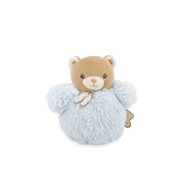 Peluche Pompon Ours Bleu Kaloo face avant