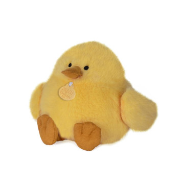 Peluche Poussin Jaune Piou Doudou et Compagnie de profil