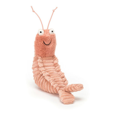 Peluche Sheldon Shrimp la Crevette Jellycat côté 