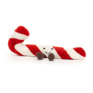 Peluche Sucre d'orge Amuseable Candy Cane Little Jellycat de face