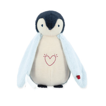 Peluche Veilleuse Manchot Bleu KALOO face