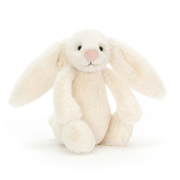 Petite peluche Lapin Bashful Bunny Crème Jellycat face