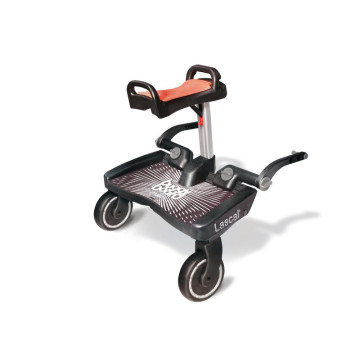 Planche à roulettes universelle avec siège BuggyBoard Maxi+ Rouge Lascal côté 