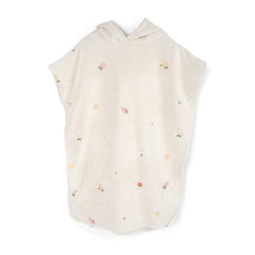 Poncho de plage brodé GOTS - Ocean Blossom Filibabba produit face 