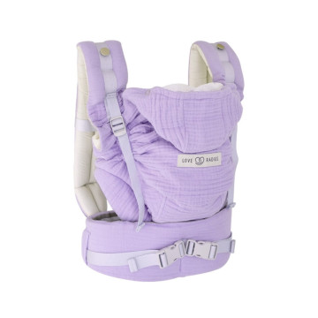 Porte-bébé HoodieCarrier 2 Lilas édition limitée Love Radius côté