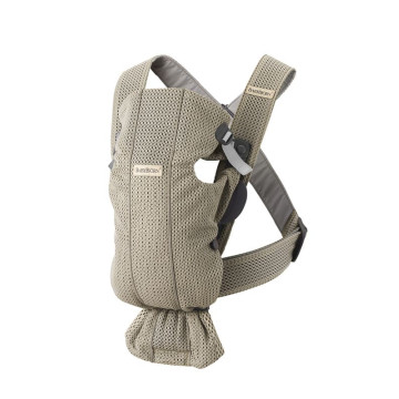 Porte-bébé Mini Mesh 3D Gris beige babybjorn