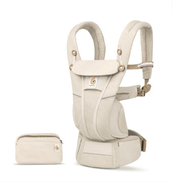 Porte-bébé Omni Breeze Crème Ergobaby face avec sacoche