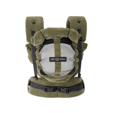 Porte-bébé PhysioCarrier V2 Velvet Green Love Radius face