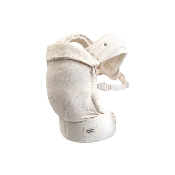Porte-bébé structuré Carry & Bloom MAMA HANGS produit face Ecru Palms Jacquard 