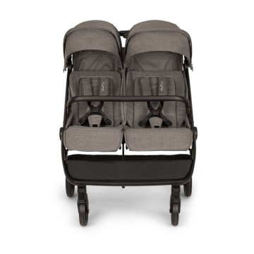 Poussette double TRVL DUBL Granite NUNA Produit face