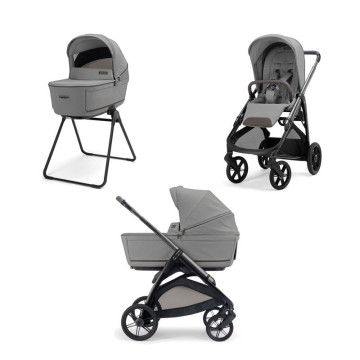 Poussette Système Duo Aptica Crystal Grey - Litio Black 2026 Inglesina système complet